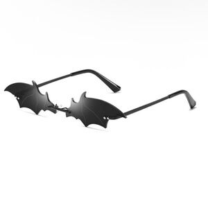 Black Bat-Shaped Sunglasses